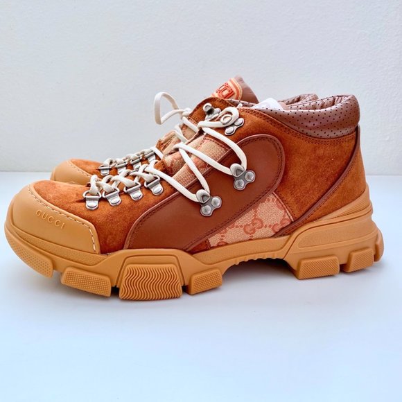 Gucci Flashtrek GG Logo Suede Low Top Ankle Boots main image 8